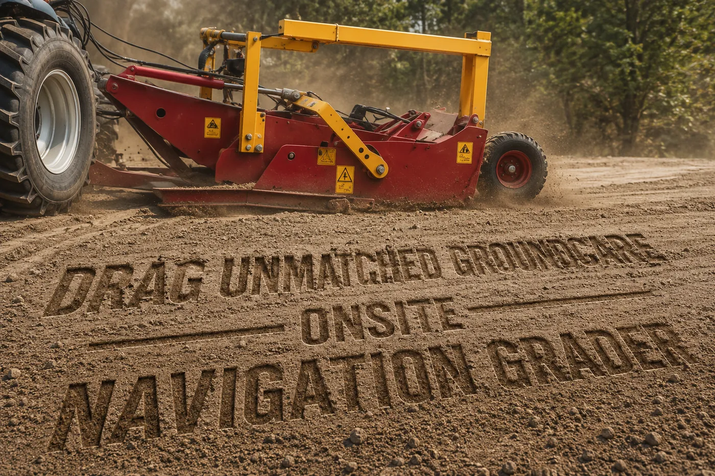 Dugong grader scraper in the field