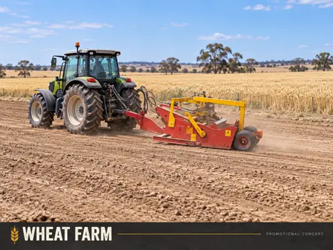 Australian wheat farm precision levelling — application concept